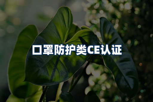 口罩防护类CE认证